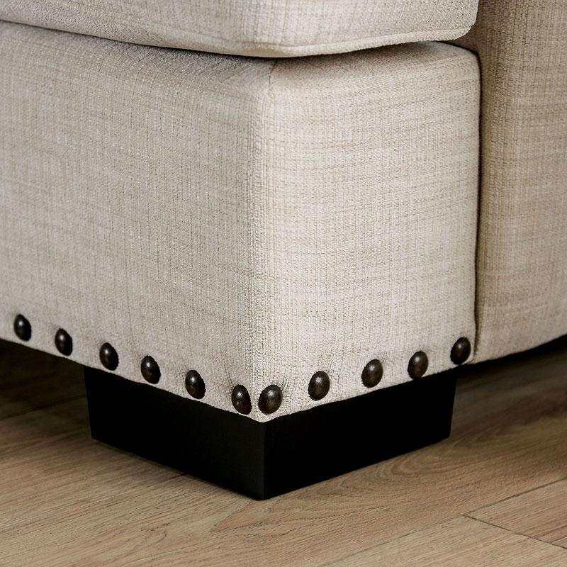 Germaine Ivory Stationary Sofa & Loveseat by Furniture of America at Eve Furniture