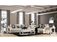 Germaine Ivory Stationary Sofa & Loveseat by Furniture of America at Eve Furniture