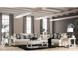 Germaine Ivory Stationary Sofa & Loveseat by Furniture of America at Eve Furniture