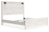 Gerridan White King LED Panel Bed by Ashley at Eve Furniture