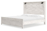 Gerridan White King LED Panel Bed by Ashley at Eve Furniture