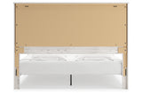 Gerridan White King LED Panel Bed by Ashley at Eve Furniture