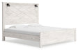 Gerridan White King LED Panel Bed by Ashley at Eve Furniture