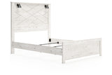 Gerridan White Queen LED Panel Bed by Ashley at Eve Furniture
