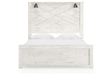 Gerridan White Queen LED Panel Bed by Ashley at Eve Furniture