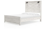 Gerridan White Queen LED Panel Bed by Ashley at Eve Furniture
