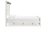 Gerridan White Queen LED Panel Bed by Ashley at Eve Furniture