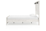 Gerridan White Queen LED Panel Bed by Ashley at Eve Furniture