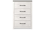 Gerridan White/Gray Chest of Drawers by Ashley at Eve Furniture