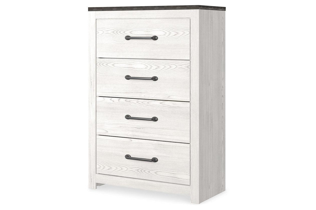 Gerridan White/Gray Chest of Drawers by Ashley at Eve Furniture