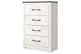 Gerridan White/Gray Chest of Drawers by Ashley at Eve Furniture