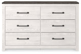 Gerridan White/Gray Dresser by Ashley at Eve Furniture