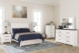 Gerridan White/Gray Full Panel Bed by Ashley at Eve Furniture