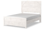 Gerridan White/Gray Full Panel Bed by Ashley at Eve Furniture