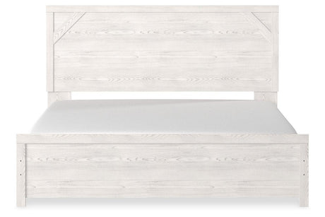 Gerridan White/Gray King Panel Bed by Ashley at Eve Furniture