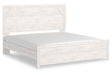 Gerridan White/Gray King Panel Bed by Ashley at Eve Furniture