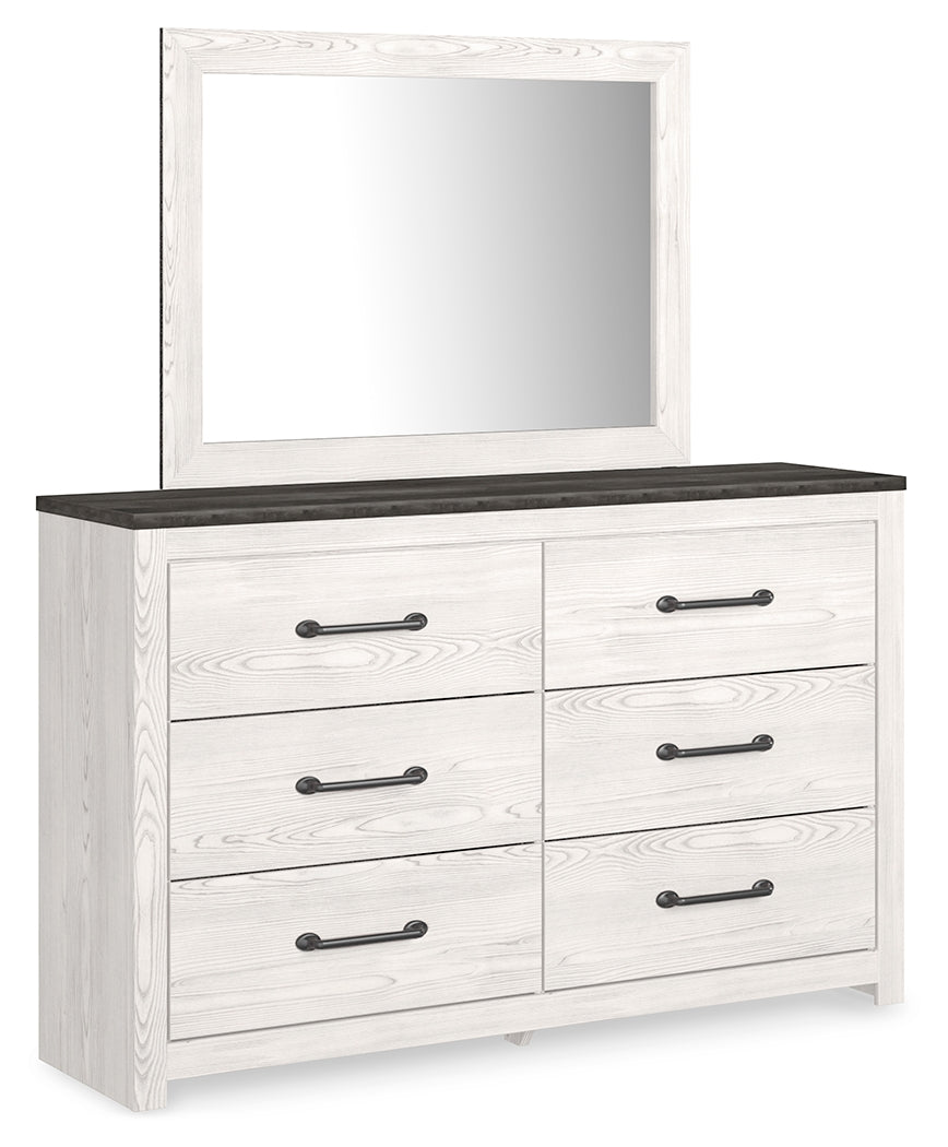 Gerridan White/Gray LED Panel Bedroom Set by Ashley at Eve Furniture