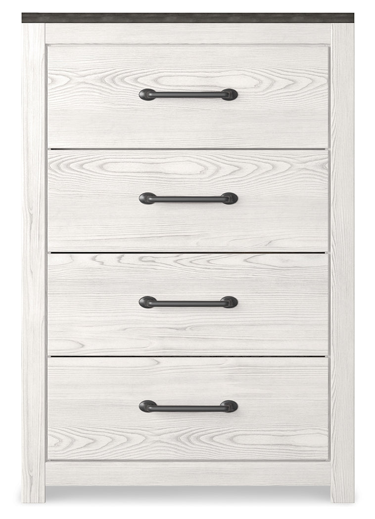 Gerridan White/Gray LED Panel Bedroom Set by Ashley at Eve Furniture