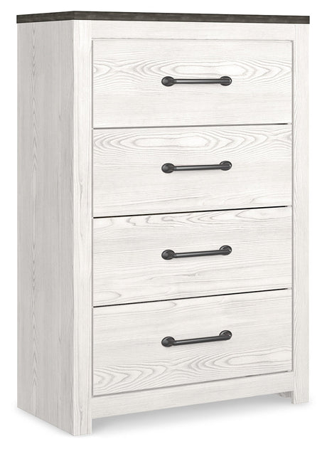 Gerridan White/Gray LED Panel Bedroom Set by Ashley at Eve Furniture