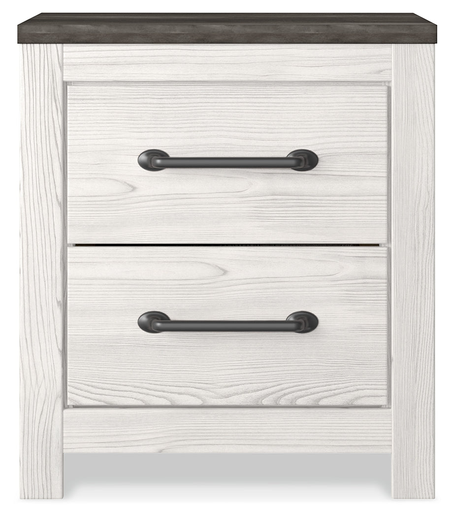Gerridan White/Gray LED Panel Bedroom Set by Ashley at Eve Furniture