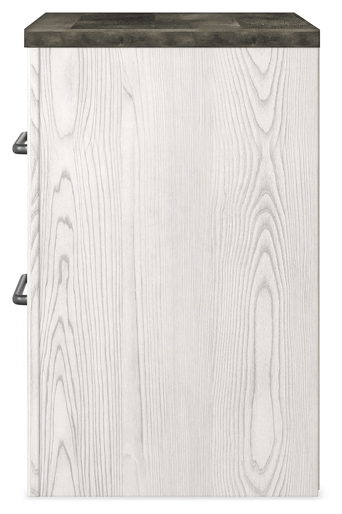 Gerridan White/Gray LED Panel Bedroom Set by Ashley at Eve Furniture