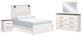 Gerridan White/Gray LED Panel Bedroom Set by Ashley at Eve Furniture