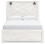 Gerridan White/Gray LED Panel Bedroom Set by Ashley at Eve Furniture