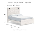 Gerridan White/Gray LED Panel Bedroom Set by Ashley at Eve Furniture