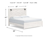 Gerridan White/Gray LED Panel Bedroom Set by Ashley at Eve Furniture