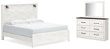 Gerridan White/Gray LED Panel Bedroom Set by Ashley at Eve Furniture