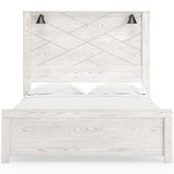 Gerridan White/Gray LED Panel Bedroom Set by Ashley at Eve Furniture