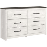 Gerridan White/Gray LED Panel Bedroom Set by Ashley at Eve Furniture
