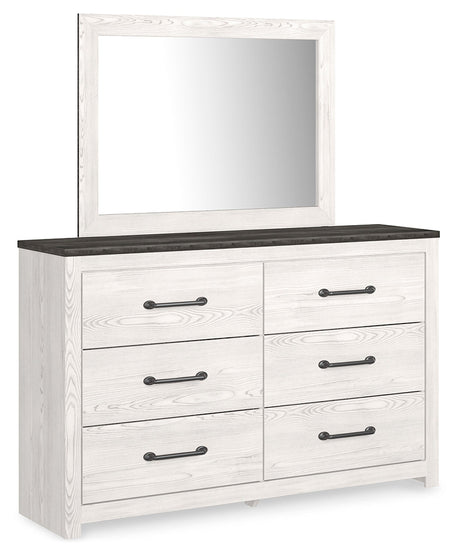Gerridan White/Gray LED Panel Bedroom Set by Ashley at Eve Furniture