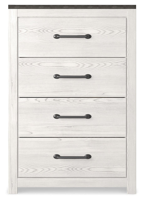 Gerridan White/Gray LED Panel Bedroom Set by Ashley at Eve Furniture