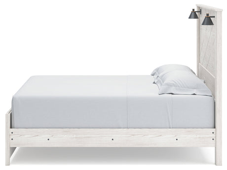 Gerridan White/Gray LED Panel Bedroom Set by Ashley at Eve Furniture