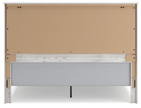 Gerridan White/Gray LED Panel Bedroom Set by Ashley at Eve Furniture