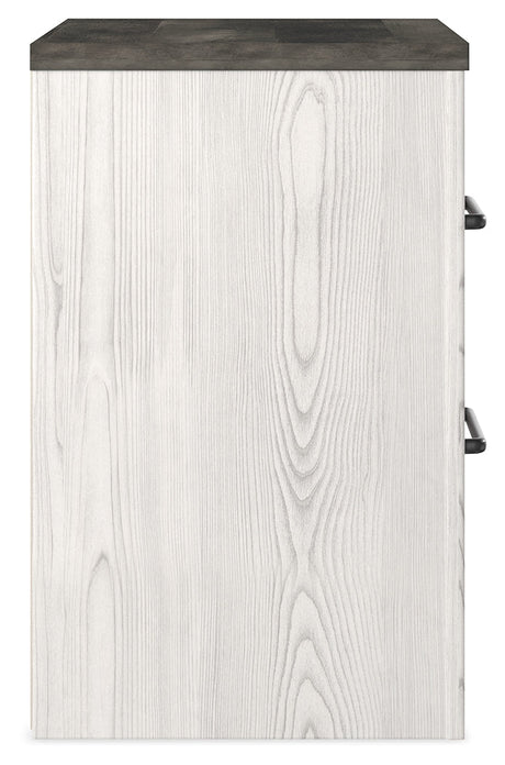 Gerridan White/Gray LED Panel Bedroom Set by Ashley at Eve Furniture