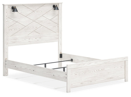Gerridan White/Gray LED Panel Bedroom Set by Ashley at Eve Furniture