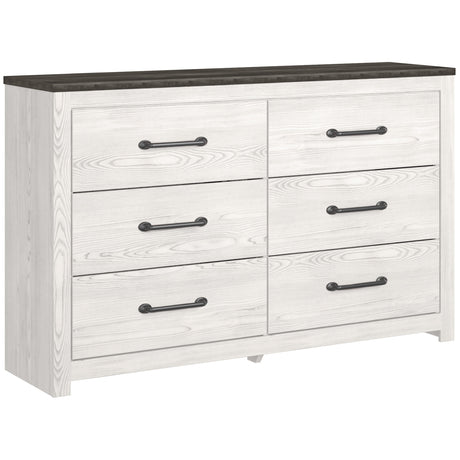 Gerridan White/Gray LED Panel Bedroom Set by Ashley at Eve Furniture