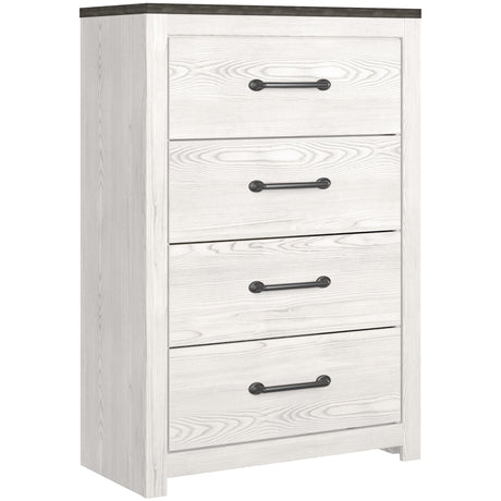 Gerridan White/Gray LED Panel Bedroom Set by Ashley at Eve Furniture