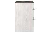Gerridan White/Gray Nightstand by Ashley at Eve Furniture