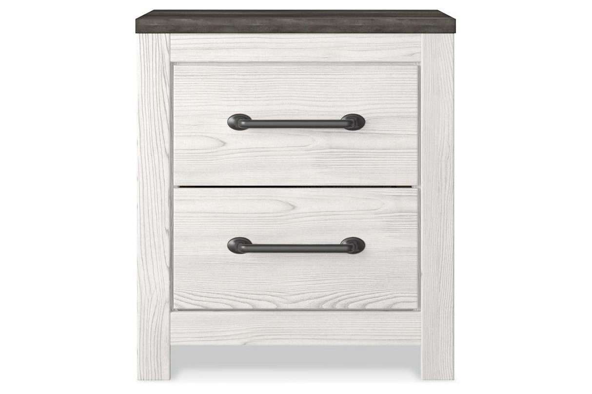 Gerridan White/Gray Nightstand by Ashley at Eve Furniture