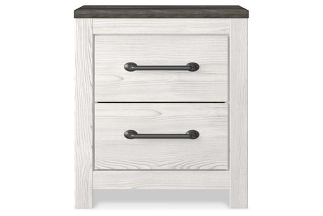 Gerridan White/Gray Nightstand by Ashley at Eve Furniture