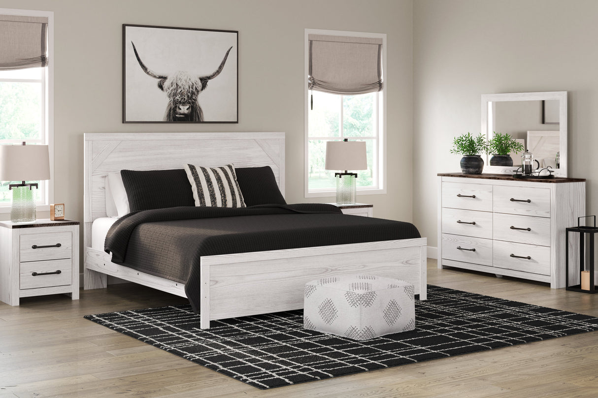 Gerridan White/Gray Panel Bedroom Set by Ashley at Eve Furniture