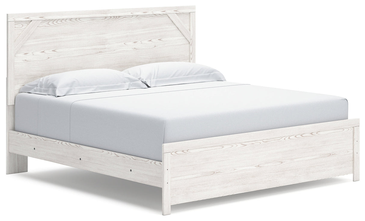 Gerridan White/Gray Panel Bedroom Set by Ashley at Eve Furniture