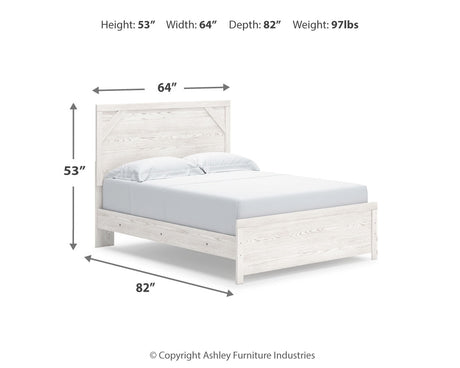 Gerridan White/Gray Panel Bedroom Set by Ashley at Eve Furniture