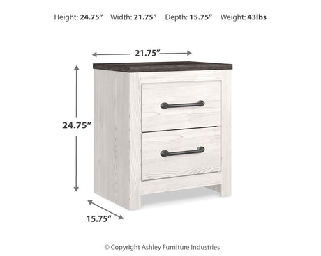 Gerridan White/Gray Panel Bedroom Set by Ashley at Eve Furniture