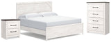 Gerridan White/Gray Panel Bedroom Set by Ashley at Eve Furniture