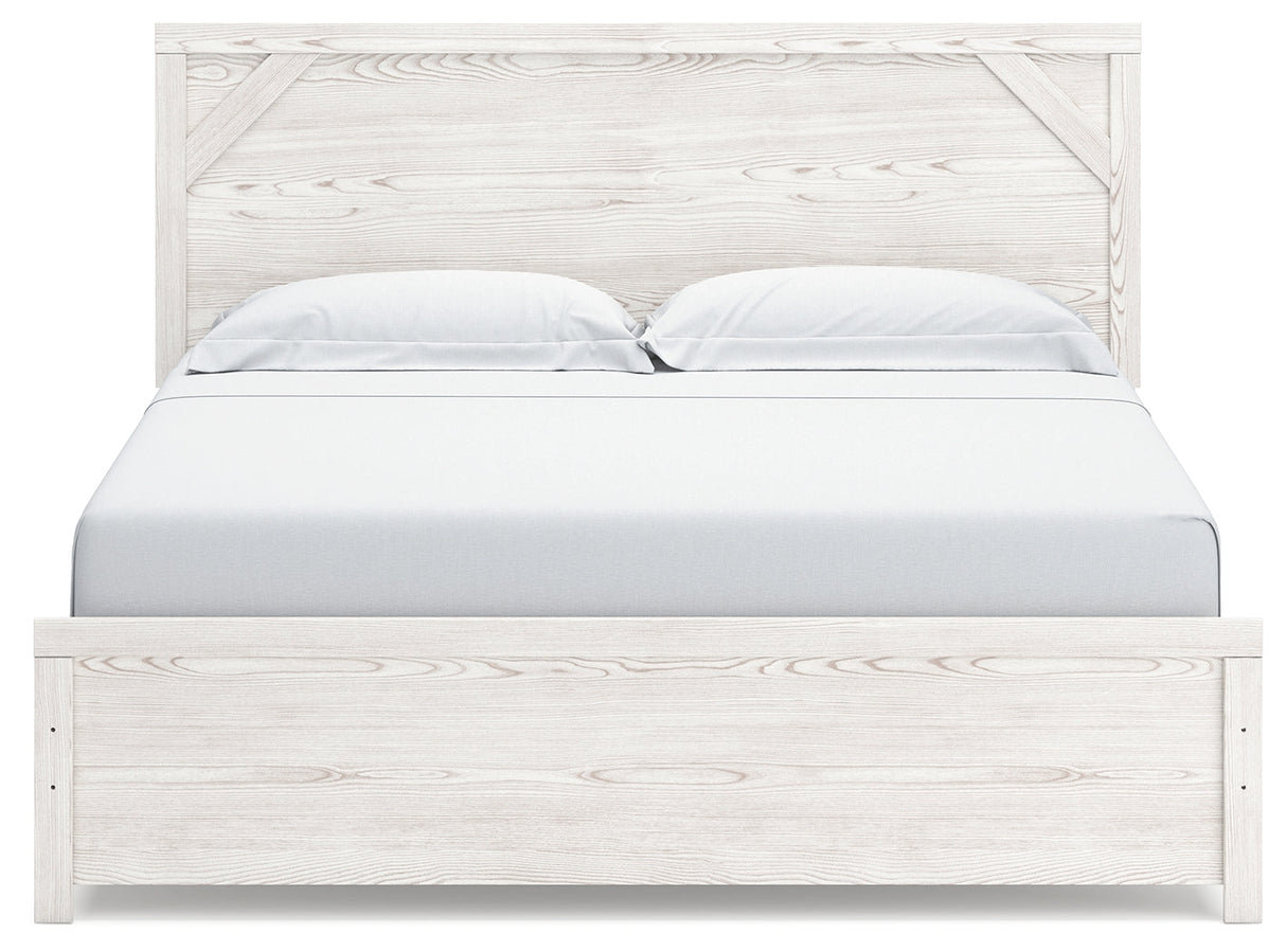 Gerridan White/Gray Panel Bedroom Set by Ashley at Eve Furniture