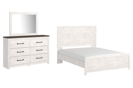 Gerridan White/Gray Panel Bedroom Set by Ashley at Eve Furniture